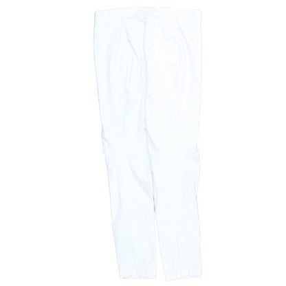 Ralph Lauren Womens White Slim Twill Stretch Trousers M