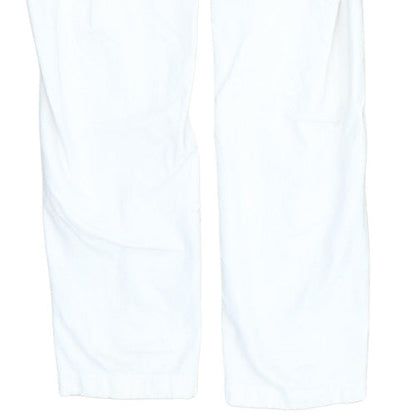 Ralph Lauren Womens White Slim Twill Stretch Trousers M