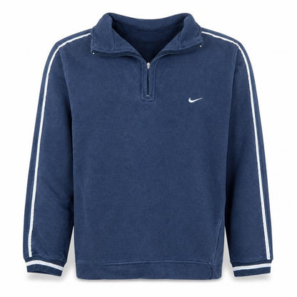 Nike Men's Blue 1/2 Zip Fleece Sweatshirt Size M