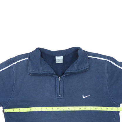 Nike Men's Blue 1/2 Zip Fleece Sweatshirt Size M
