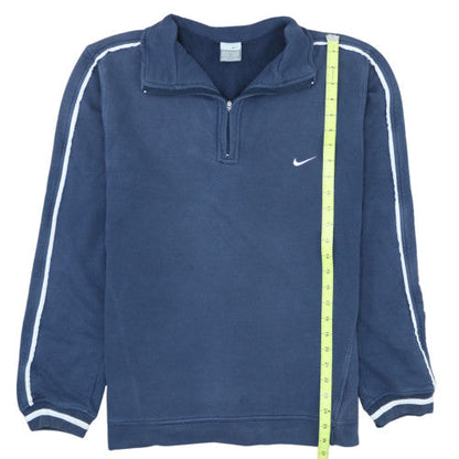 Nike Men's Blue 1/2 Zip Fleece Sweatshirt Size M