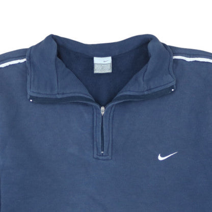 Nike Men's Blue 1/2 Zip Fleece Sweatshirt Size M