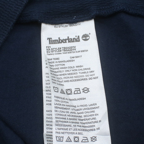 Timberland Men’s Blue L 1/2 Zip Cotton Sweatshirt