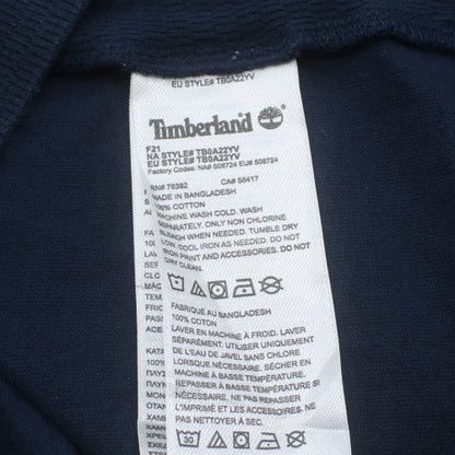 Timberland Men’s Blue L 1/2 Zip Cotton Sweatshirt