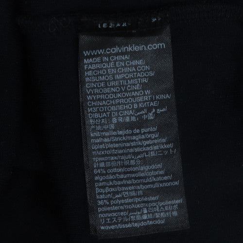 Calvin Klein Jeans Men's Black S 1/4 Zip Sweatshirt Regular Fit