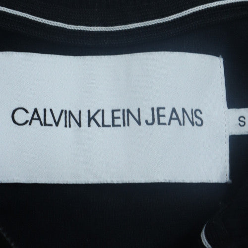 Calvin Klein Jeans Men's Black S 1/4 Zip Sweatshirt Regular Fit