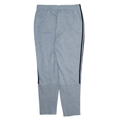 adidas Men's Grey Track Pants L Regular Fit French Terry Tapered