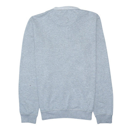 Next Men's Grey Long Sleeve Polo Shirt Size S Cotton Blend