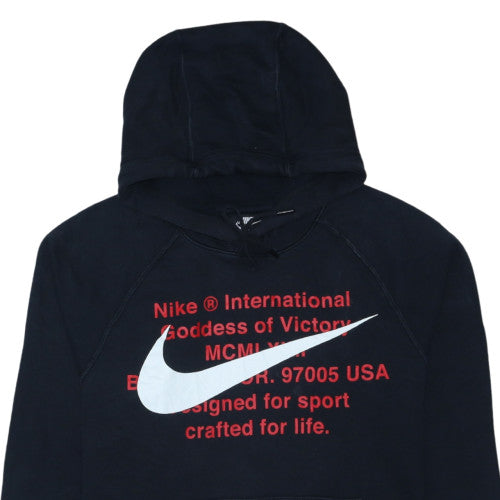 Nike Men's Black Pullover Hoodie Size S Graphic Logo Sportswear