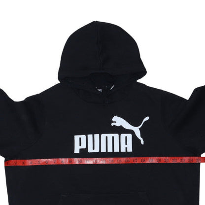 Puma Men’s Black XL Pullover Hoodie Regular Fit Fleece Sportswear