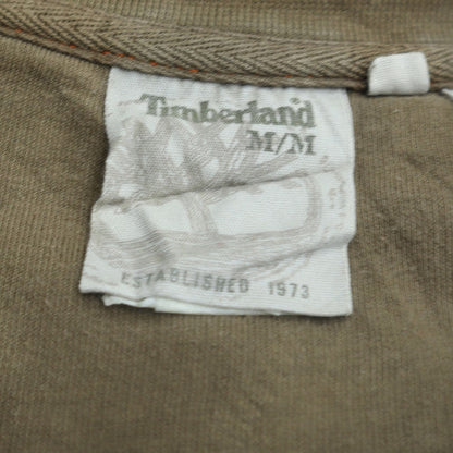 Timberland Men's Brown 1/4 Zip Fleece Sweatshirt Size M
