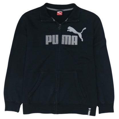 Puma Men's Black 2XL Full Zip Sweatshirt with Logo