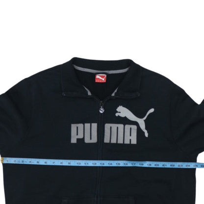 Puma Men's Black 2XL Full Zip Sweatshirt with Logo