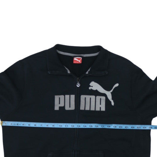 Puma Men's Black 2XL Full Zip Sweatshirt with Logo