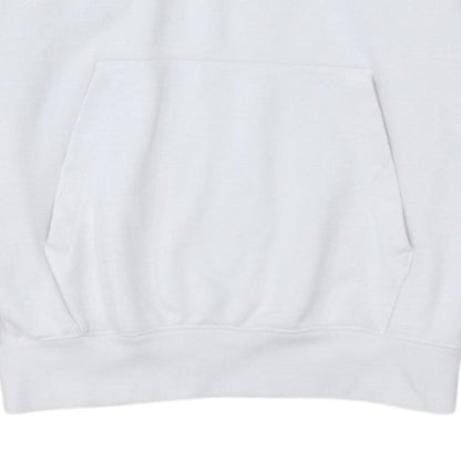 Champion Men's White Medium Pullover Hoodie Graphic Logo Fleece