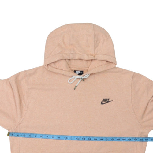 Nike Men's Beige Pullover Hoodie L Fleece Cotton Blend