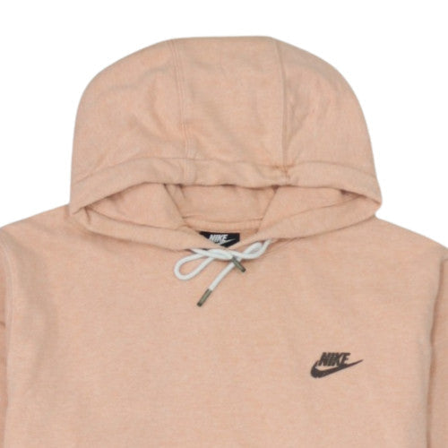 Nike Men's Beige Pullover Hoodie L Fleece Cotton Blend