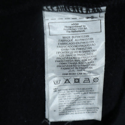 Adidas Men's Black Hoodie Medium Pullover 3-Stripes Classic Style