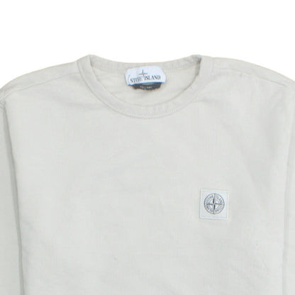 Stone Island Men's Beige Sweatshirt Medium Crew Neck Pullover