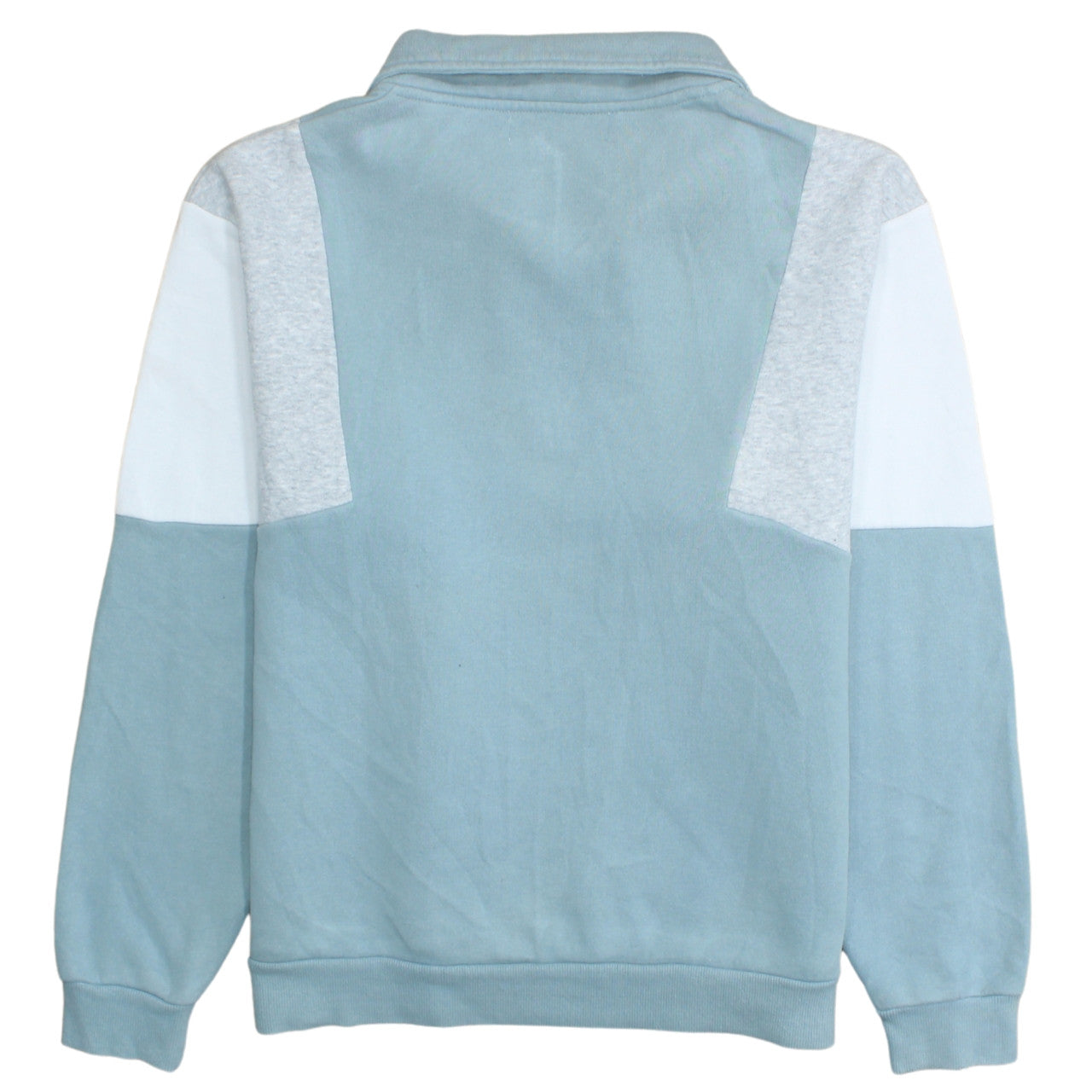 Diesel Men's Blue Colour Block Quarter Zip Sweatshirt L