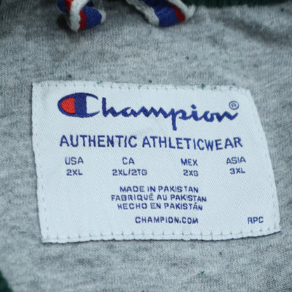 Champion Men Green 2XL Pullover Sweatshirt Crew Neck Fleece