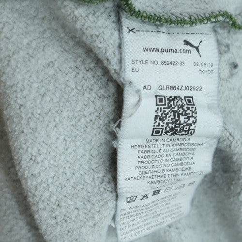 Puma Men's Green XL Pullover Hoodie with Logo Print
