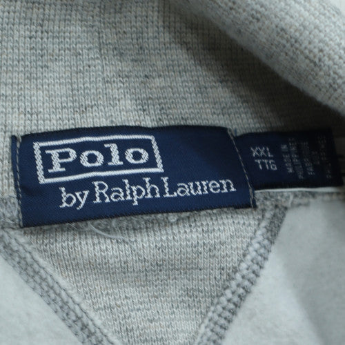 Polo Ralph Lauren Men’s Grey 2XL Mock Neck Fleece Sweatshirt