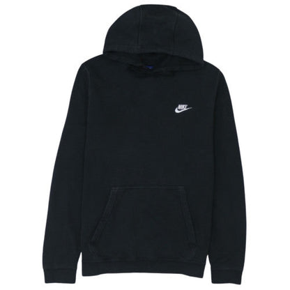 Nike Men's Black Pullover Hoodie M Logo Fleece Sweatshirt