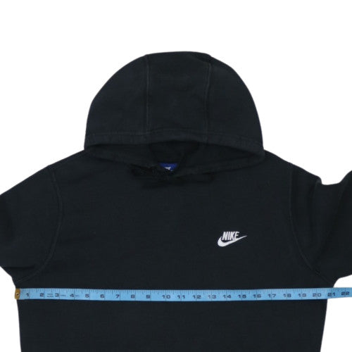 Nike Men's Black Pullover Hoodie M Logo Fleece Sweatshirt