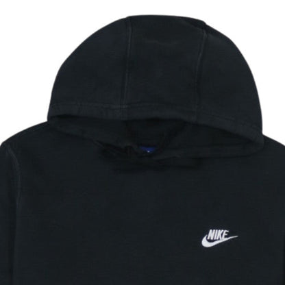 Nike Men's Black Pullover Hoodie M Logo Fleece Sweatshirt