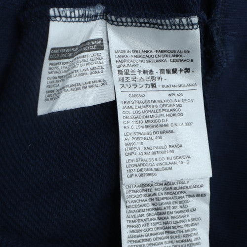Levi's Men's Blue Pullover Hoodie M Regular Fit Logo Design