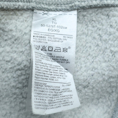 GAP Men's Grey Crew Neck Logo Sweatshirt XL Cotton Blend