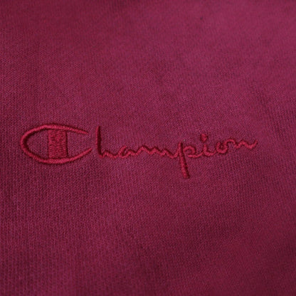 Champion Men’s Red Pullover Hoodie Large Fleece Logo Sweatshirt
