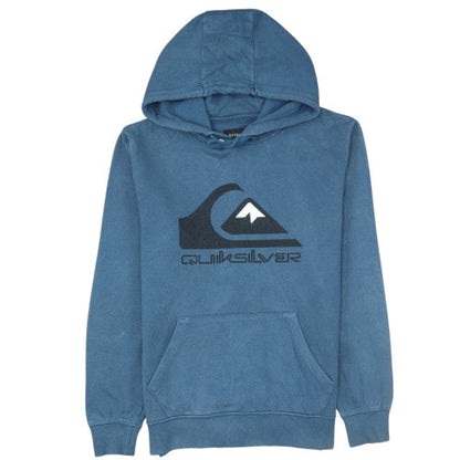 Quiksilver Men’s Blue Pullover Hoodie S Regular Fit Surf Style