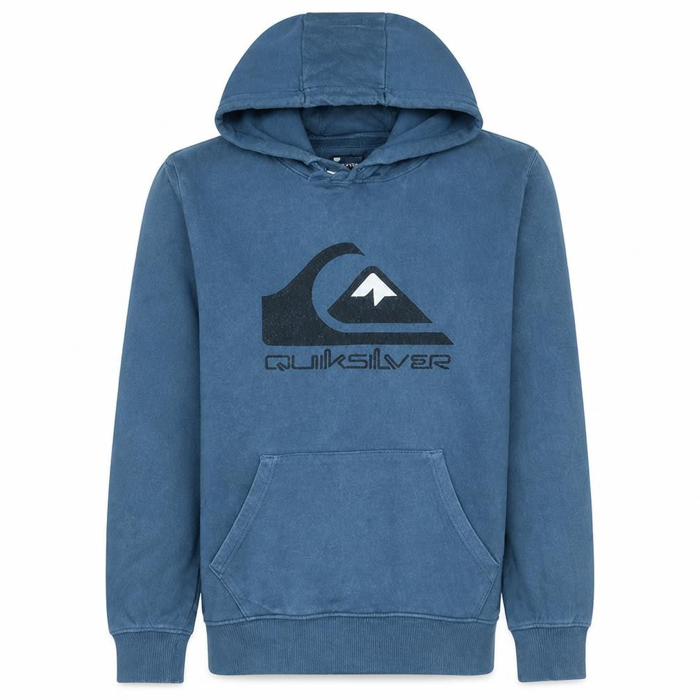 Quiksilver Men’s Blue Pullover Hoodie S Regular Fit Surf Style