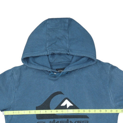 Quiksilver Men’s Blue Pullover Hoodie S Regular Fit Surf Style