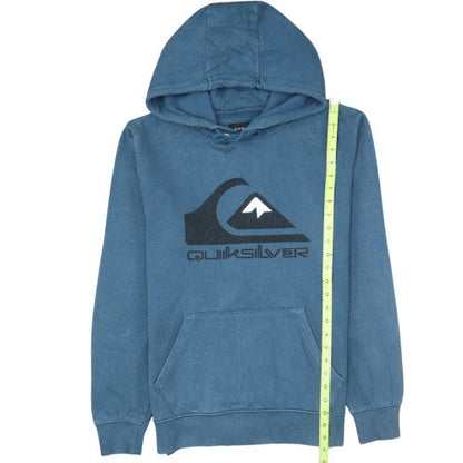 Quiksilver Men’s Blue Pullover Hoodie S Regular Fit Surf Style