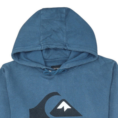 Quiksilver Men’s Blue Pullover Hoodie S Regular Fit Surf Style