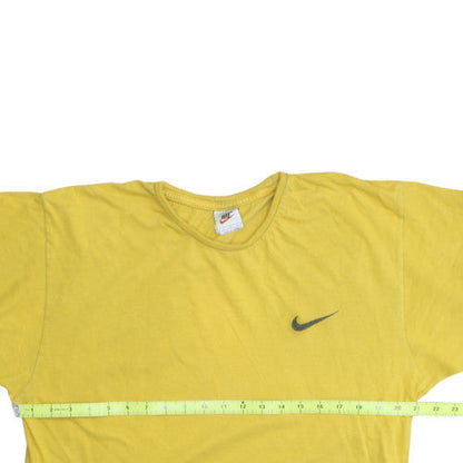 Nike Men's Yellow Crew Neck Short Sleeve T-Shirt Size M