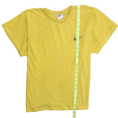 Nike Men's Yellow Crew Neck Short Sleeve T-Shirt Size M