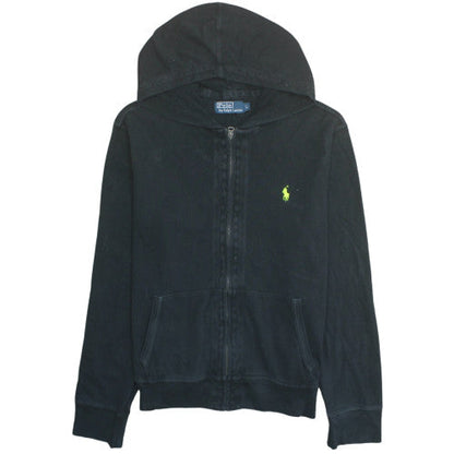 Polo Ralph Lauren Mens Black Full Zip Hoodie L