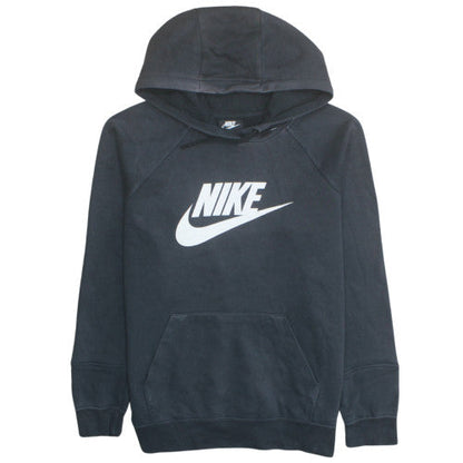 Nike Men's Black Pullover Hoodie L Regular Fit Fleece Sweatshirt