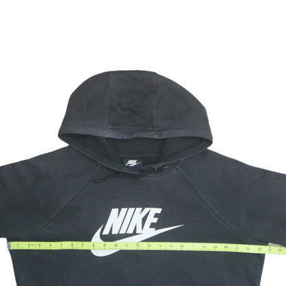 Nike Men's Black Pullover Hoodie L Regular Fit Fleece Sweatshirt