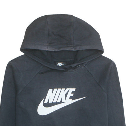 Nike Men's Black Pullover Hoodie L Regular Fit Fleece Sweatshirt