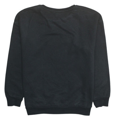 Disney Women Black Glitter Mickey Minnie Sweatshirt Size 16-18