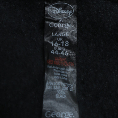 Disney Women Black Glitter Mickey Minnie Sweatshirt Size 16-18
