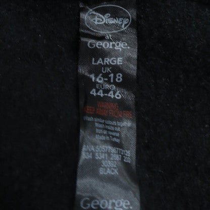 Disney Women Black Glitter Mickey Minnie Sweatshirt Size 16-18