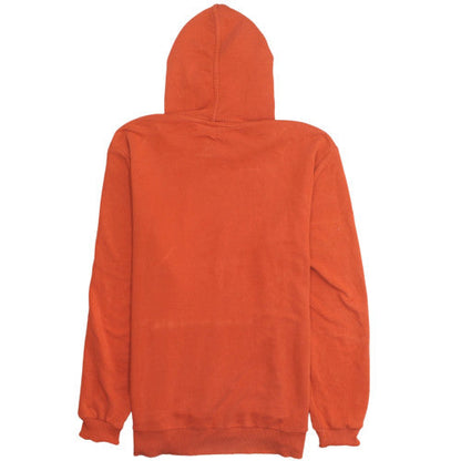 Puma Men's Orange Pullover Hoodie L Graphic Logo Sportswear