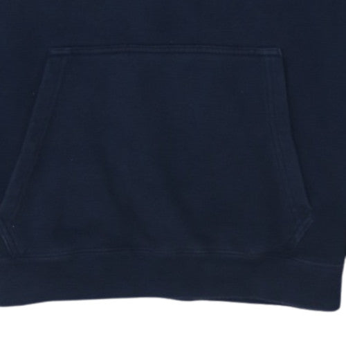 Nike Men's Blue Pullover Hoodie Small Fleece Lined Sportswear