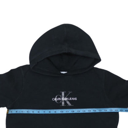 Calvin Klein Jeans Men's Black Logo Pullover Hoodie Size L